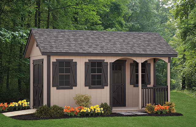 porch nook series shed amish structures md