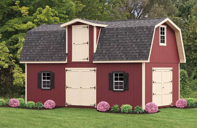 Two Story Gambrel Shed Amish Structures MD