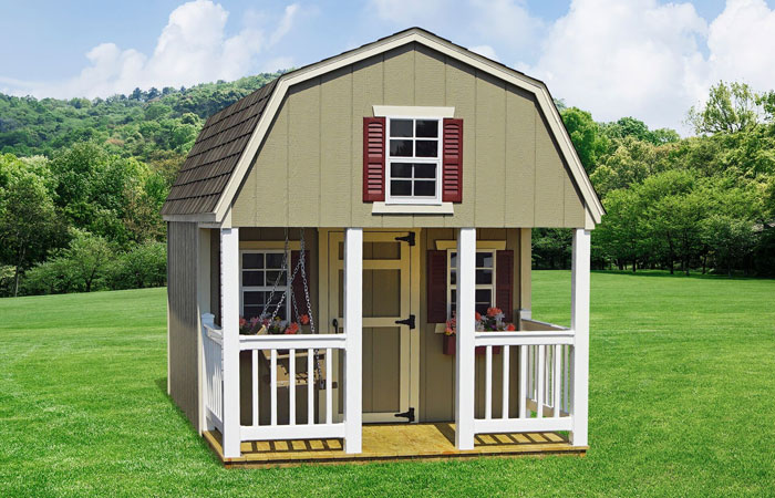 amish built custom dutch style playhouse