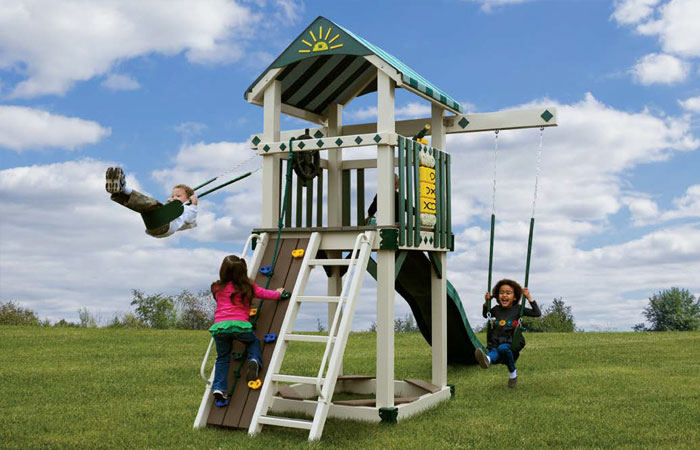 Vinyl swing sets for sale hotsell