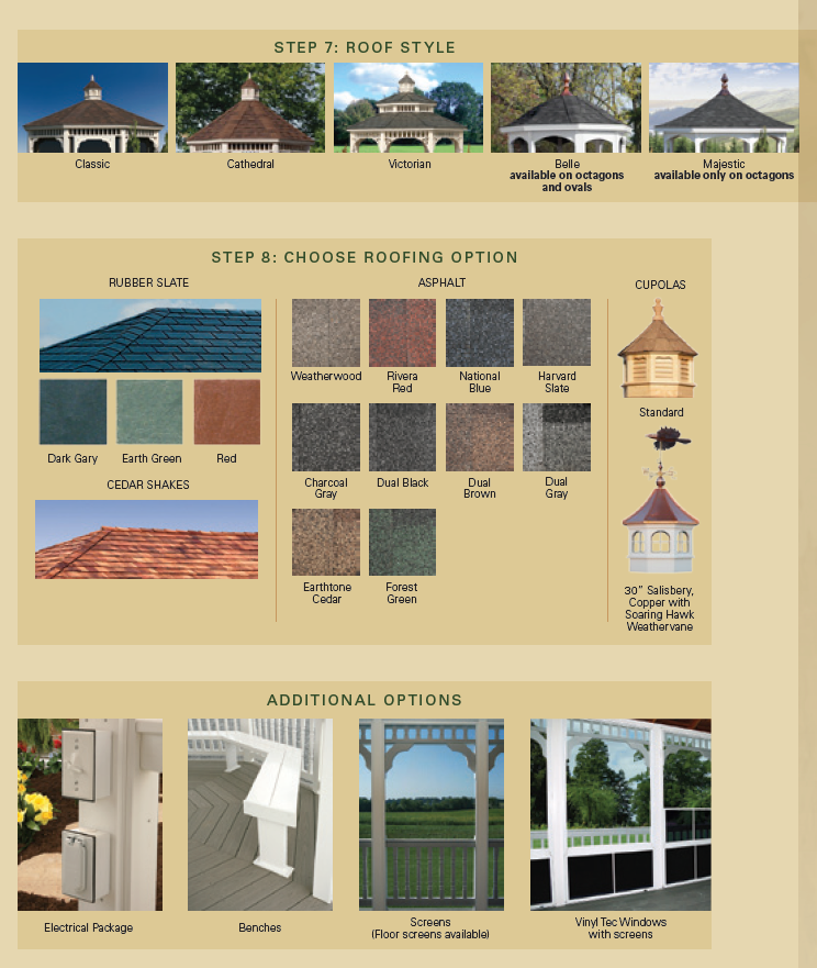 More Gazebo Options