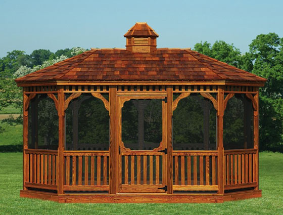 screened in wooden gazebo for sale screened in wooden gazebo in a maryland backyard