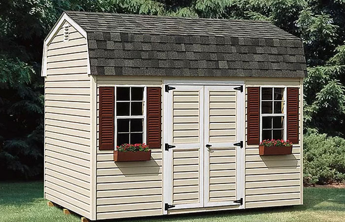 highwall series shed with curved roof