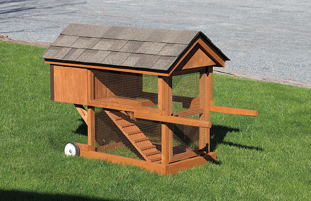 mobile rabbit hutch on wheels