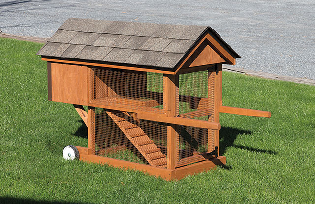 wooden rabbit hutch with two levels and wheels wooden rabbit hutch with wheels