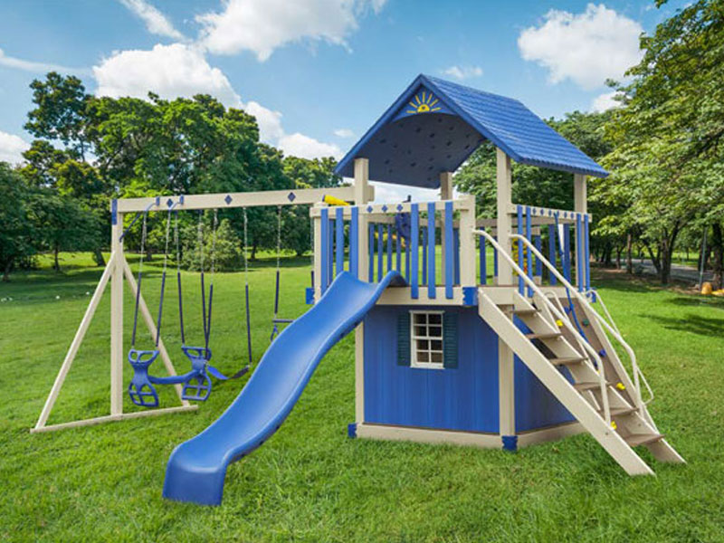 amish built swing set