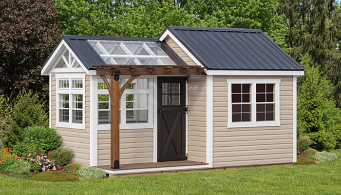 10x16 Vinyl Garden Shed_