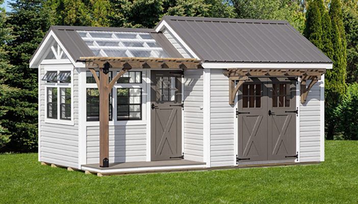 10x18 Vinyl Garden Shed_